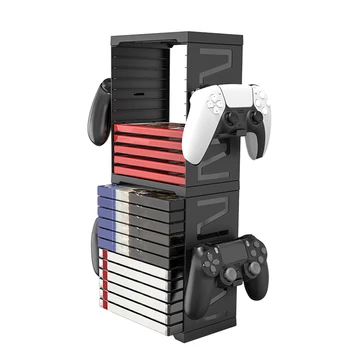 Už PS5 Žaidimo CD Box Diskiniai Bagažinės stalčiuko Už PS5 Priimančiosios Diskų Laikymo Dėžutė Laikiklis Gali Laikyti 24 Vienetų Žaidimai, Priedai