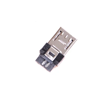 5 Gabalus Mini USB 5 Pin Male Kištuko Lizdas, Jungtis&Plastiko Dangtelis, Skirtas 
