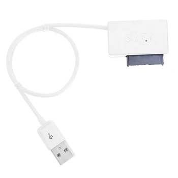 Nešiojamas USB 2.0 Mini SATA 6P+7P Sąsajos Adapteris Keitiklis, Laidas, Nešiojamąjį CD/DVD ROM Slimline Ratai