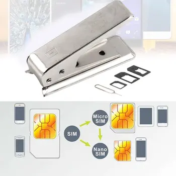 Lengva Veiklos Standartinio Micro SIM Kortelę į Nano SIM Supjaustyti Cutter 