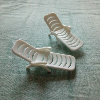Tanduzi 4pcs 1:12 Miniatiūriniai Lėlių Paplūdimio Kėdės 3D Mielas Paplūdimio Kėdės 