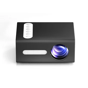 Nešiojamasis Projektorius Mini Projekcija T300 Buitinių LED Prietaisas su Trumpu fokusavimo Optinis Len TFT LCD Ekranas, 320*240 Rezoliucija