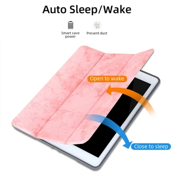 Karšto atsparus smūgiams Odos Smart Cover Atveju Specialiai iPad 10.2 colių Su Built-in Pieštukas Turėtojas - Auto Pažadinti/Miego