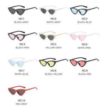 Q 2020 Cat Eye Akiniai nuo saulės Moterims Mados Akiniai Derliaus Spalvotų Markės Dizaino apsauginiai Akiniai Prabangūs Akiniai Atspalvių Oculos темные очки