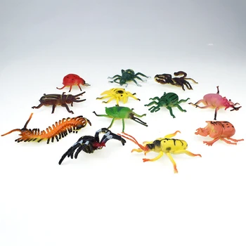 12Pcs Vaikams Imituoti Voras Skorpionas Šimtakojis Vabzdžių Modelis Biologijos Mokymosi Žaislas