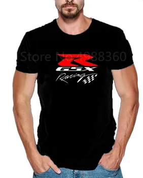 2019 Naujas Mados Suzuki GSX R Motorsport Komandos Logotipą T-shirt Vyrai Medvilnės trumpomis Rankovėmis Custom T shirts marškinėlius Europos Dydis XS-XXL