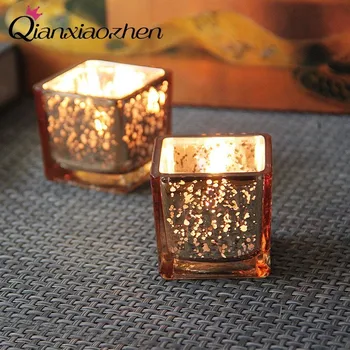 Qianxiaozhen 5cm Danga Stiklo, Žvakių Laikikliai Vestuvių Papuošalai, Žvakės, Namų Puošybai Candle Lantern