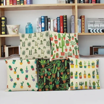 Kaktusas Kaktusas Composite Skalbiniai, Pagalvės Dangtelis 3D Skaitmeninis Spausdinimas Augalų Pagalvėlė Core troba namų dekoro rudenį dekoras