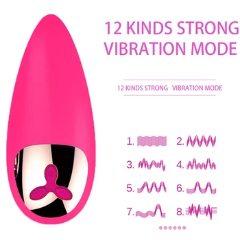 FBHSECL 12 Dažnio Vibracija, Kiaušinių Makšties G-spot Massager Klitorį Stimuliuoja Kulka Vibratorius, Sekso Žaislai Moters Erotinių Produktų