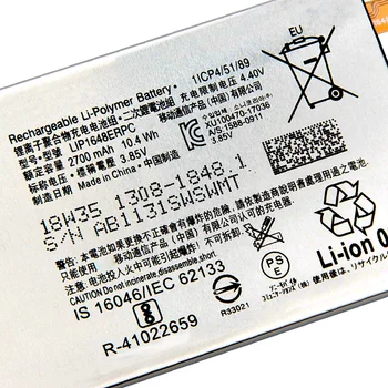 Originalios SONY Baterijos SONY XZ1 mini LIP1648ERPC 2700mAh Autentišku Telefono Baterija Pakeisti