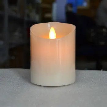 Mirgėjimas Ramstis LED Žvakių Šviesos 10key Nuotolinio valdymo 2/4/6/8H Laikmatis parafinas Šokių viko 10CM(H) Namų dekoro juosta-Gintaro