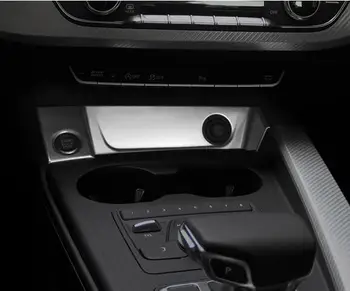 Audi A4 b9 2016 2017 ABS Matinis Automobilio cigarečių Degiklio rėmas Dangčio apdailos Skydelis Blizgančiais automobilių optikos Reikmenys 1pcs