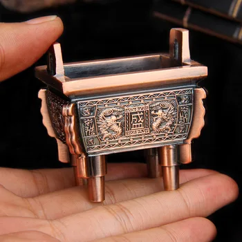 Stabilios Ir Klestinčios Žalvario Smilkalų Degiklis Kūrybos Namų Dekoro Kinijos Mini Bronzos Trikojo Klijuoti Laikiklį Budistų Lydinio Censer