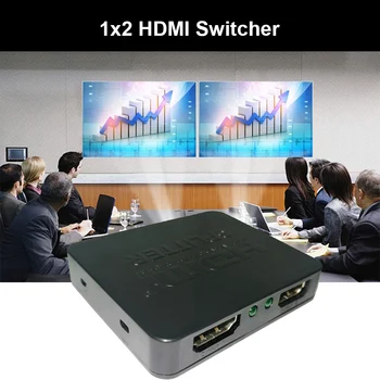 1 2 iš lengvųjų frakcijų pašalinimo įrenginio Garso Video vaizdo Adapteriu 4K 30Hz HDMI Splitter Konverteris Multi-viewer HDMI Besiūlių Switcher