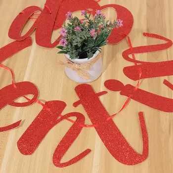 Linksmos Valentino Dieną, Raudona Blizgučiai Reklama Valentino Diena Reklama Girlianda Su Rožinės spalvos Širdies Ženklai Šalies Apdaila