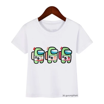 Nauja vasaros stiliaus vaikiški marškinėliai animacinių filmų naujas žaidimas spausdinti berniukų marškinėliai vasaros atsitiktinis Harajuku girls marškinėlius viršūnes Streetwear