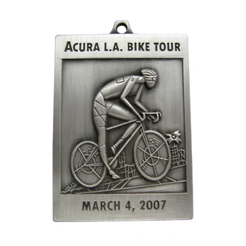 Populiariausių nikeliuotas sidabro dviračių konkurencijos medalis sporto medalis