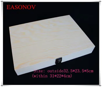 EASONOV 32.5*23.5*5cm Medinis didelis langas A4 formato popieriaus laikymo dėžutė dėžutė rinkinio dalių, box nemokamas pristatymas
