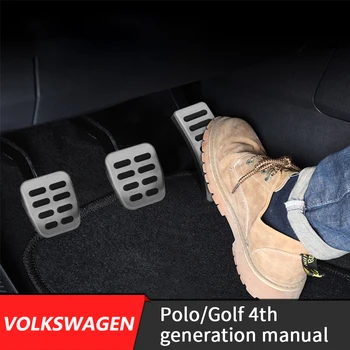 Automobilio Stilius Akceleratoriaus, Stabdžių Kojoms Pedalo Lipdukas Padas VW Polo Golf MK4 Bora / Jetta Mk4 Sankabos Dujų Stabdžių pedalai Mygtukai
