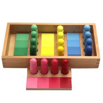 Montessori Gradiento Spalvos Panašumo Rūšiavimo Atitikimo Žaidimas Medinių Vaikų Švietimo Sensorinėmis Žaislas