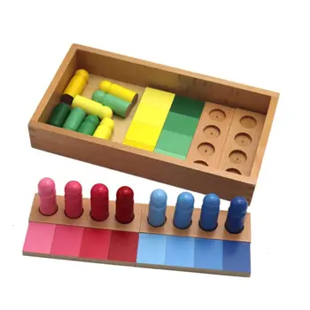 Montessori Gradiento Spalvos Panašumo Rūšiavimo Atitikimo Žaidimas Medinių Vaikų Švietimo Sensorinėmis Žaislas