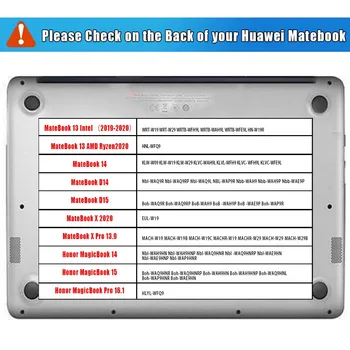 Dažytos Nešiojamojo kompiuterio Korpuso atveju padengti HUAWEI MateBook 13 14/D14/D. 15/X Pro 13.9/X 2020 M/Garbės MagicBook 14/15/Magicbook Pro 16.1