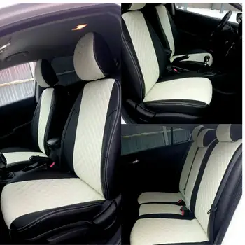 Avtochehly autopilotas, už Peugeot Partner/tepee/2 vietų, (2008 m.+), ekokozha Rudos spalvos + Rudas avtochehly avtochehol ekokozha apima mašinos salonas avtochehly sėdynių užvalkalai auto sėdynės