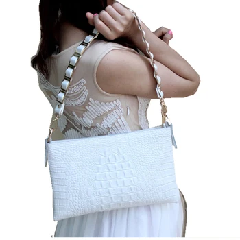 2018 krokodilo modelis karvės odos odos moterims, sankabos krepšys moterų mados rankinės voko maišelį pečių maišą moterų odos piniginės