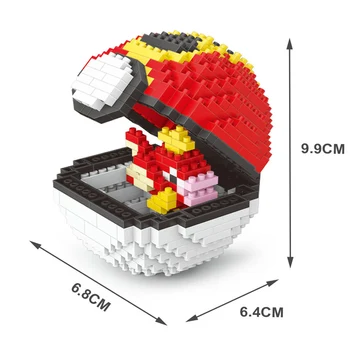 Surinkti Gyvūnų Squirtle Modelių Kūrimo Mini Micro Blokai Diamond Rinkinius Vaikams, Žaislai, Rinkiniai