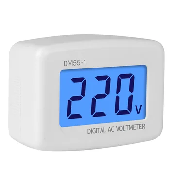 ZK30 AC 80-300V Digital Voltmeter ES MUMS Plug Volt Metro Lizdas Įtampos Testeris-LCD Ekranas voltmetras 110V, 220V DM55-1