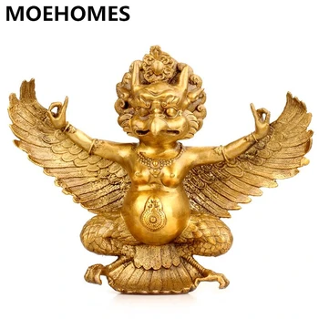MOEHOMES grynas varis, žalvaris, erelis, Garuda, budos statula, fengshui, Namų dekoro, rankdarbiai, statulėlės, budistų pav.