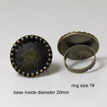 Beadsnice mados žavesio filigranas žiedas bazės nustatymo 