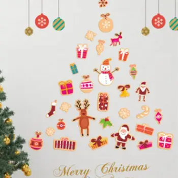 2019 Naujas Lipdukas Santa Claus Sniego Citata Decal Lango Siena Lipdukas Vinilo Meno Kalėdų Dekoro