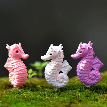 Hipokampo Jūros Gyvūnų Miniatiūriniai Pasakų Sodo Namų, Namų Apdailos Mini Amatų Micro Kraštovaizdžio Dekoro Priedai 