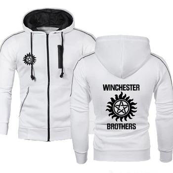 2020 naują Pavasario Rudens Antgamtinių Vyrų Hoodies Winchester Bros Mens Sportinę Užtrauktuku Striukė su Gobtuvu Palaidinukė Tracksuit