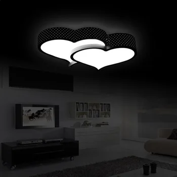 Kūrybos širdies formos LED lubų šviesos, romantiškas miegamasis žibintai, vestuvių kambario lempos tyrimą, vaikų kambario Lubų lempa 110-240V