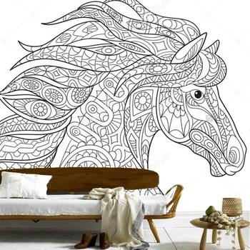 Custom vaikų tapetai,arklys,animacinių filmų freskomis gyvenamasis kambarys miegamasis restoranas fone sienų apmušalai atsparus vandeniui