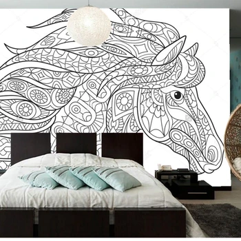 Custom vaikų tapetai,arklys,animacinių filmų freskomis gyvenamasis kambarys miegamasis restoranas fone sienų apmušalai atsparus vandeniui