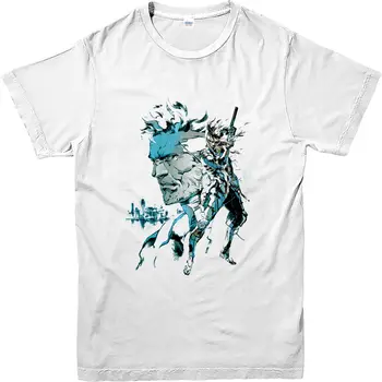 Metal Gear Solid T-Shirt, Solid Snake T-Shirt Įkvėptas Dizainas Viršų VYRIŠKI Marškinėliai Vasaros Stiliaus Mados Grobis Vyrai Tee Viršų