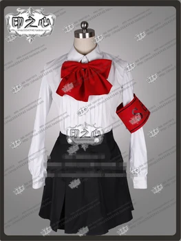 Anime Persona 3 Aegis Herojė Cosplay Kostiumai, Marškiniai+Kailis+Sijonas O