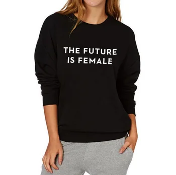 Ateitis yra Moterų Feminizmo Palaidinukė Streetwear Mados Crewneck Hoodies Moterų Palaidinukė Viršuje Megztinis
