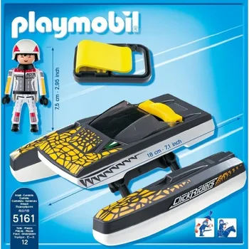 PLAYMOBIL - Click & Go Croc greitaeigiu kateriu, žaidimas (5161)