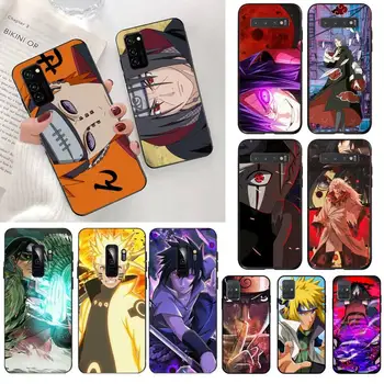 PENGHUWAN Naruto Anime Skausmas Uchiha Sasuke Uzumaki Bling Mielas Telefono dėklas Samsung S20 plus Ultra S6 S7 krašto S8 S9 plus S10 5G