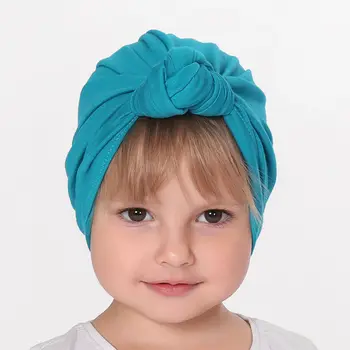 Naujas Baby girl Mazgas turbaną skrybėlę Tampri Cloche Bžūp Turbaną Bowknot Kūdikių Bžūp Pavasarį, Rudenį, Vaikai Kepuraitės Kepuraitė Priedai H151S