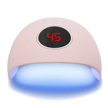 24W LCD Ekranas UV Nagų Džiovintuvas Dual Šviesos Šaltinių Gelio lenkijos Šviesos Kietėjimo Manikiūro Mašina nagų lempa