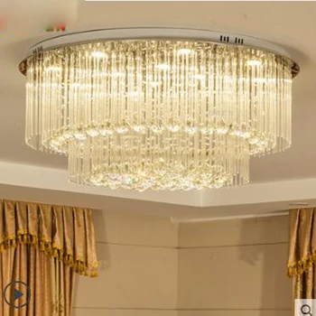 Kristalų lempos apvalios kambarį apšvietimo atmosfera Kambario, miegamojo lubų šviesos lempos Restoranas žibintai, modernus minimalistinio