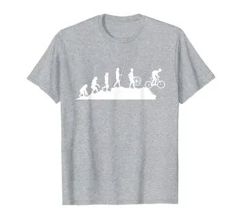Kalnų Dviratis Evoliucija - MTB Downhill Vieno Kelio Dovanų T-Shirt