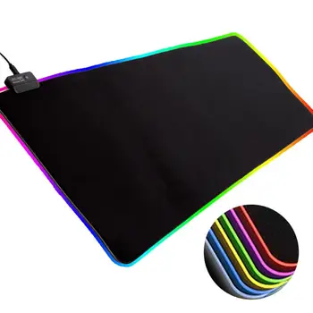 LED Šviesos Spalvinga Žiburiai RGB Gaming Mouse Pad Klaviatūros Kilimėlis Kompiuteriai