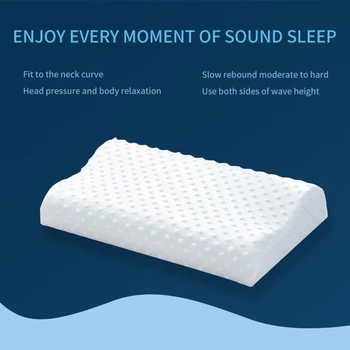 Latekso pagalvės atminties pagalvė pagalvės core nulinio slėgio atminties putos sveikatos kaklo pagalvė verslo dovanų stačiakampio formos balta atminties putos