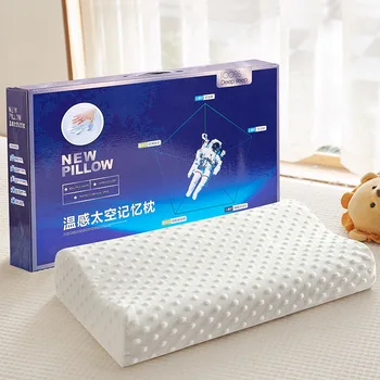 Latekso pagalvės atminties pagalvė pagalvės core nulinio slėgio atminties putos sveikatos kaklo pagalvė verslo dovanų stačiakampio formos balta atminties putos